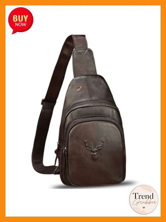 Handbags - Genuine Leather Sling Bag Vintage Handmade Crossbody Backpack Purse